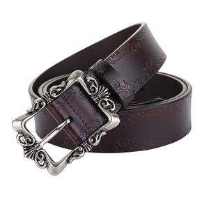 3165 Womens Belts For Jeans Dress Women Black Belt Goth Western Woman
